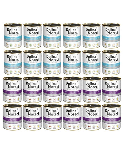 DOLINA NOTECI Mix saveurs Premium Riche en agneau et lapin avec canneberges 24x800g