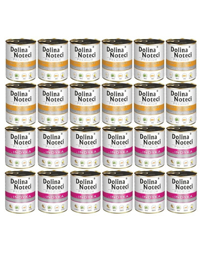 DOLINA NOTECI Mix saveurs Premium Riche en canard avec citrouille et dinde 24x800g