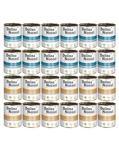 DOLINA NOTECI Mélange de saveurs Premium Riche en truite et en canard à la courge 24 x 800 g