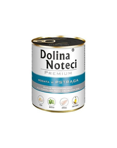 DOLINA NOTECI Mélange de saveurs Premium Riche en truite et en agneau 24 x 800 g