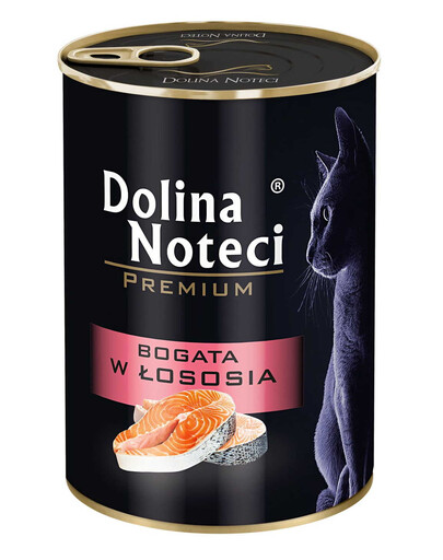 DOLINA NOTECI Premium Riche en saumon pour chats adultes 24 x 400 g