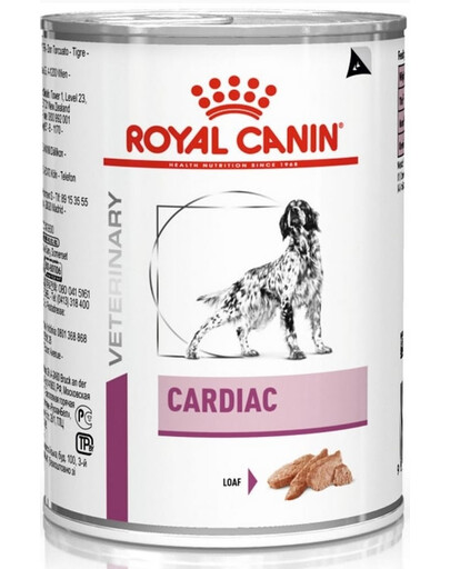 ROYAL CANIN Cardiac Canine, aliments humides pour chiens adultes souffrant d'insuffisance cardiaque 24 x 410 g