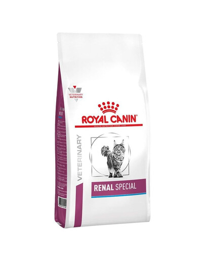 ROYAL CANIN Cat renal special: croquettes pour chats destinées aux cas d'insuffisance rénale chronique ou aiguë 2x2 kg