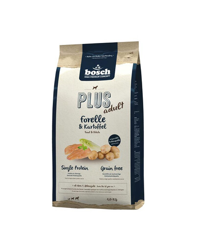 BOSCH Plus Truite & Pomme de terre 4 x 1 kg