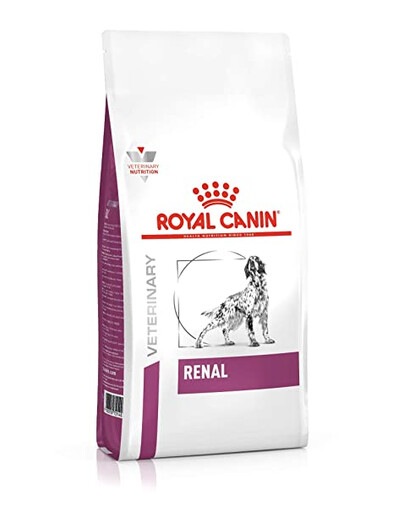 ROYAL CANIN Dog renal: croquettes pour chiens souffrant d'insuffisance rénale chronique ou aiguë 2x2 kg