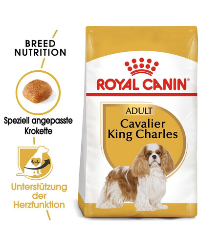 ROYAL CANIN Cavalier King Charles Spaniel Adult 2 x 1,5 kg – croquettes pour chiens adultes de race Cavalier King Charles Spaniel