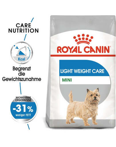 ROYAL CANIN CCN Mini Light Weight Care, croquettes pour chiens adultes de petites races ayant tendance à prendre du poids, 2 x 1 kg