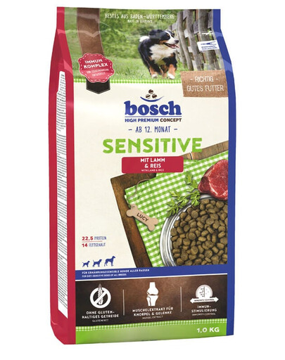 BOSCH Sensitive agneau et riz 2 x 1 kg