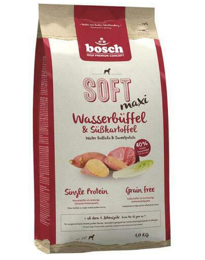 BOSCH Soft Maxi : buffle d'eau et patates douces, 2 x 1 kg
