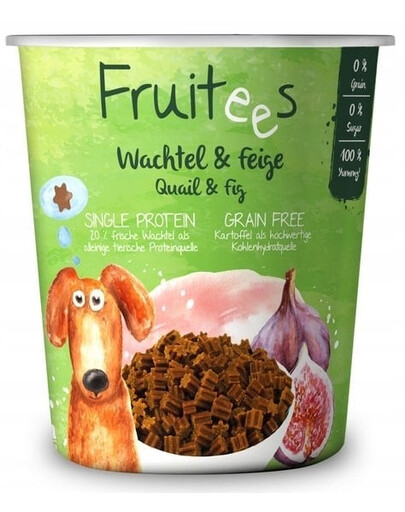 BOSCH Fruitees Snack Caille et figues, friandises pour chien 12 x 200 g