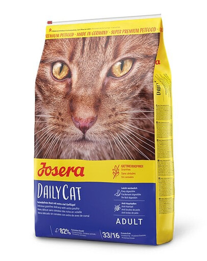 JOSERA Daily Cat 12x400 g aliment sans céréales pour chats adultes