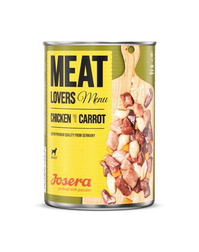 JOSERA Meatlovers Menu Poulet aux carottes 6x400 g