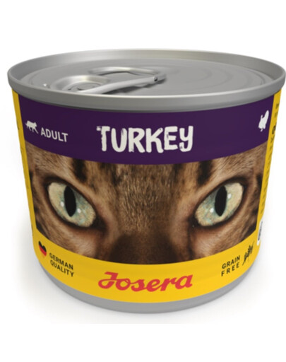 JOSERA Cat Dinde - nourriture humide pour chats, boîte de 12 x 200 g