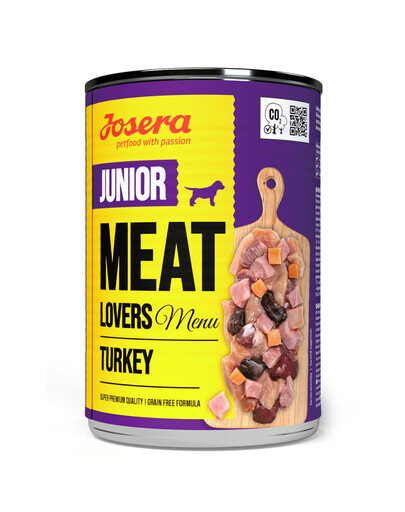 JOSERA Meat Lovers Junior Menu Dinde pour chiots 6x400g