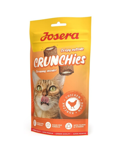 JOSERA Crunchies Chicken: friandises croustillantes au poulet pour chats 12 x 60 g
