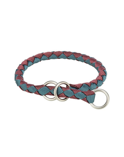 TRIXIE Cavo Collier à serrage pour chien XS–S : 25–31 cm/o 12 mm bordeaux/pétrole