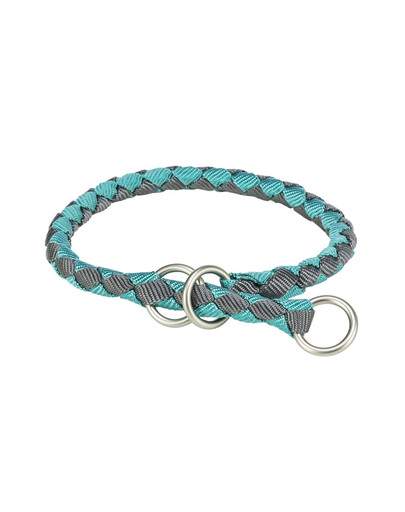 TRIXIE Cavo Collier à serrage pour chien XS–S : 25–31 cm/o 12 mm aqua/gris
