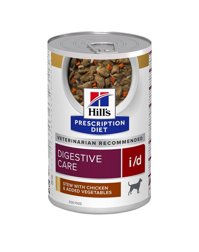 HILL'S Prescription Diet Canine i/d Digestive Care Ragoût au poulet et aux légumes, 6 boîtes de 354 g