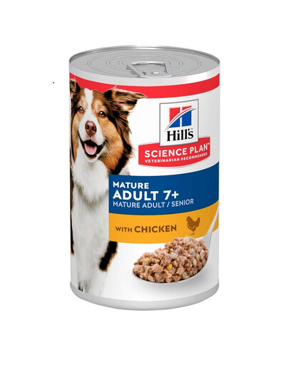HILL'S Science Plan Canine Mature Adult Chicken pour chiens âgés, au poulet 6 x 370 g
