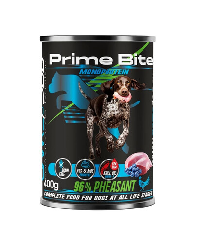 GAME DOG Prime Bite Faisan aux baies nourriture humide pour chiens de tous âges 400g