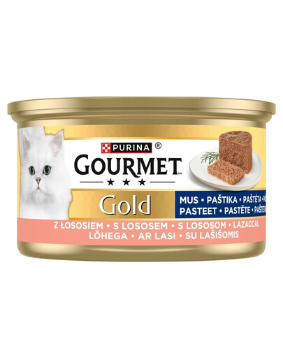 GOURMET Gold Mousse Saumon, pâtée pour chat 85 g
