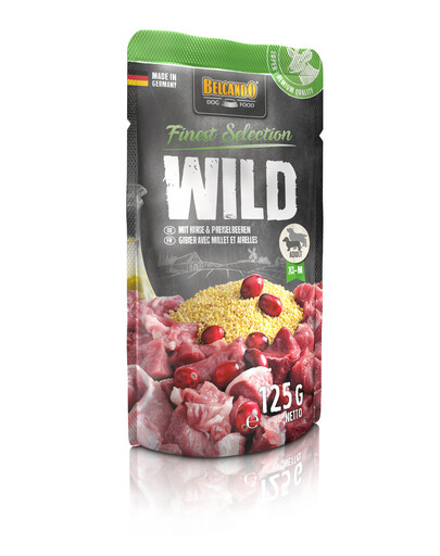 BELCANDO Wild Pâtée au gibier, au millet et à la canneberge 6x125 g