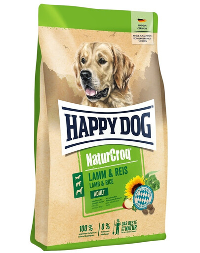 HAPPY DOG NaturCroq Lamm & Reis Agneau et riz, Croquettes pour chien 11 kg
