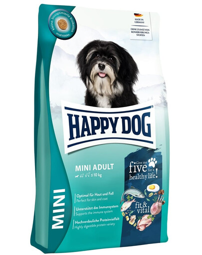 HAPPY DOG Fit & Vital Adult Mini 4 Croquettes pour chiens de petites races 4 kg