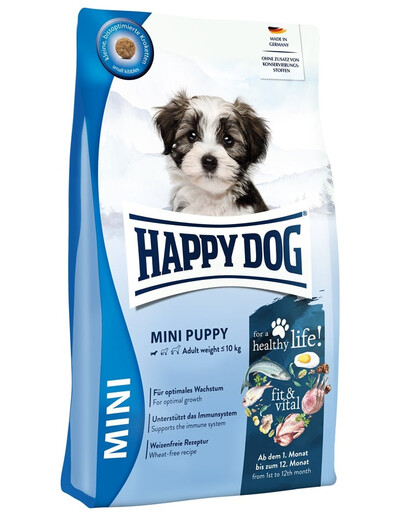 HAPPY DOG Fit & Vital Mini Puppy Croquettes pour chiots de petites races 4 kg
