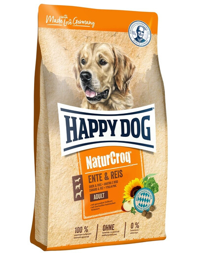 HAPPY DOG NaturCroq Canard & Riz Croquettes pour chien 11 kg