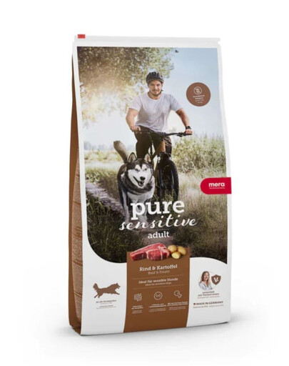 MERA Pure Sensitive Fresh Meat Adult Bœuf & pommes de terre, croquettes pour chien sensible 12,5 kg