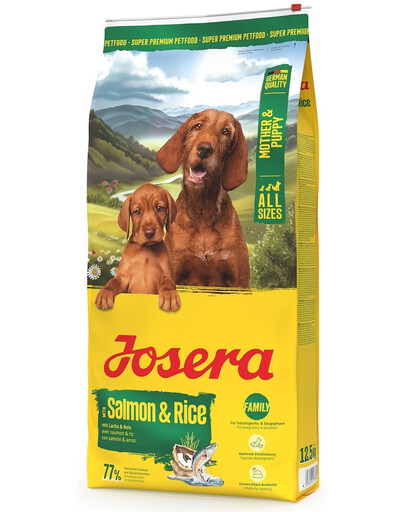 JOSERA Mother and Puppy Salmon with Rice 2x12,5kg pour chiots, chiennes gestantes et allaitantes