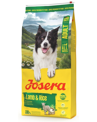 JOSERA Lamb and Rice Adult 2x12,5kg alimentation monoprotéique pour chiens