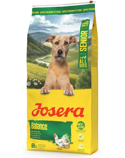 JOSERA Senior Balance 2x12,5 kg pour chiens âgés, faible teneur en matières grasses