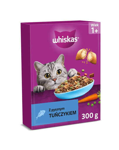 WHISKAS Adult au thon savoureux nourriture sèche pour chats 300g