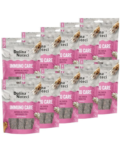 DOLINA NOTECI Smart Chews Immuno Care 10x100g soutien immunitaire, friandises séchées pour chien