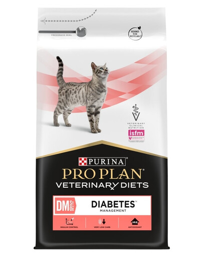 PURINA PRO PLAN Veterinary Diets Feline DM St/Ox Diabetes Management 5 kg nourriture sèche pour chats diabétiques