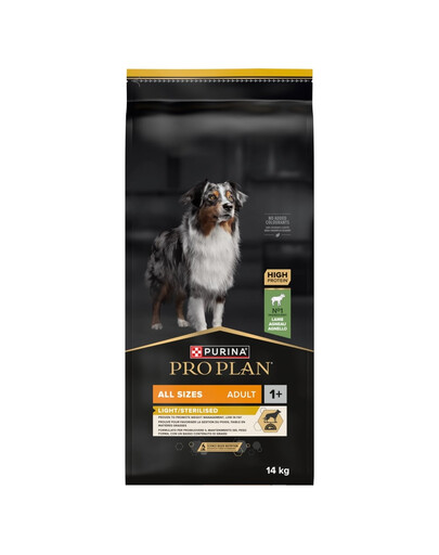 PURINA PRO PLAN Adult Light/Sterilised Riche en Agneau 14 kg nourriture sèche pour chiens stérilisés