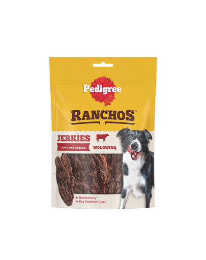 PEDIGREE Ranchos Jerkies friandises pour chien au de bœuf 70g 5+2 GRATUITES