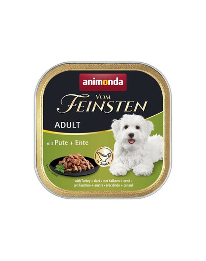 ANIMONDA Vom Feinsten in Sauce Adult au dinde et au canard 150g nourriture humide en sauce pour chiens