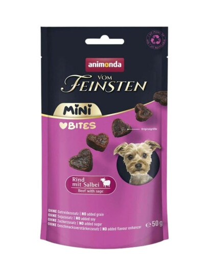 ANIMONDA Vom Feinsten Petites bouchées à la sauge 50g friandises pour petits chiens