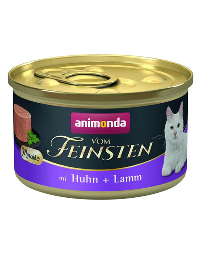 ANIMONDA Vom Feinsten Mousse au poulet et à l'agneau 85g mousse pour chats