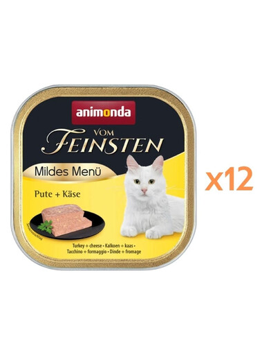 ANIMONDA Vom Feinsten Mild Menue Turkey and Chicken Cat Food 12x100g