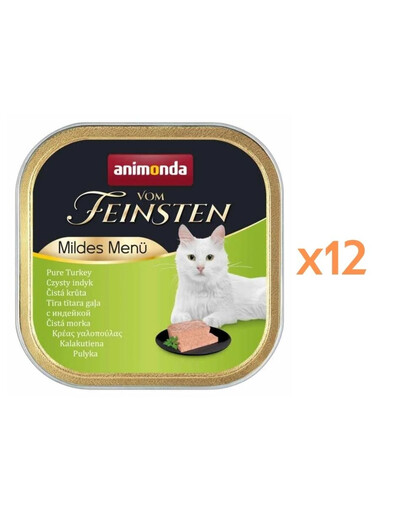 ANIMONDA Vom Feinsten Mild Menue Turkey cat food 12x100g