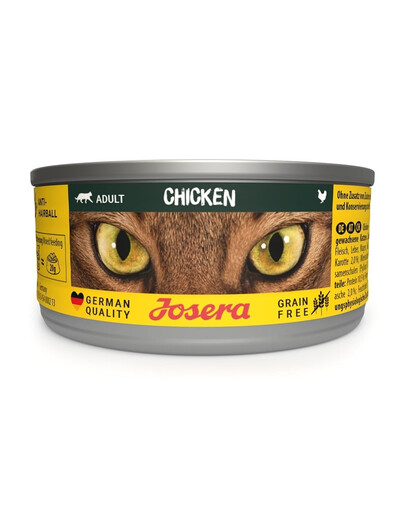 JOSERA Adult Chicken, nourriture humide pour chats au poulet 12 x 85 g