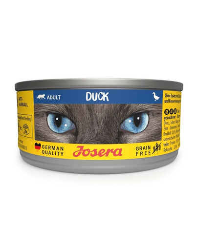 JOSERA Adult Duck, nourriture humide pour chats à la canard 12 x 85 g