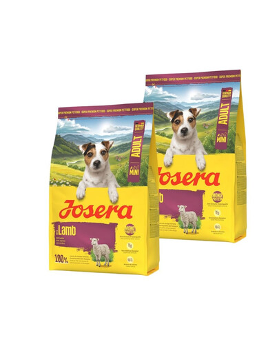 JOSERA Lamb Adult Mini: aliment mono-protéique pour petits chiens 2 x 3 kg