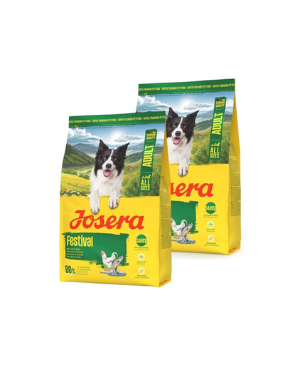 JOSERA Festival pour chiens difficiles, avec une délicieuse sauce 2 x 3 kg