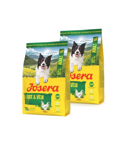 JOSERA Light Vital pour chiens, favorisant le contrôle du poids 2 x 3 kg