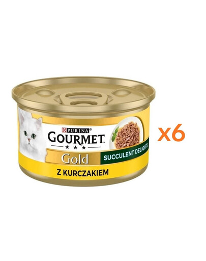 GOURMET Gold Adult Succulent Delights au poulet 6x85g